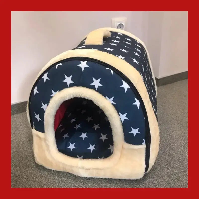 2 in 1 Convertible Pet Bed Warm and Comfortable Igloo-shaped Cave - Cat 9