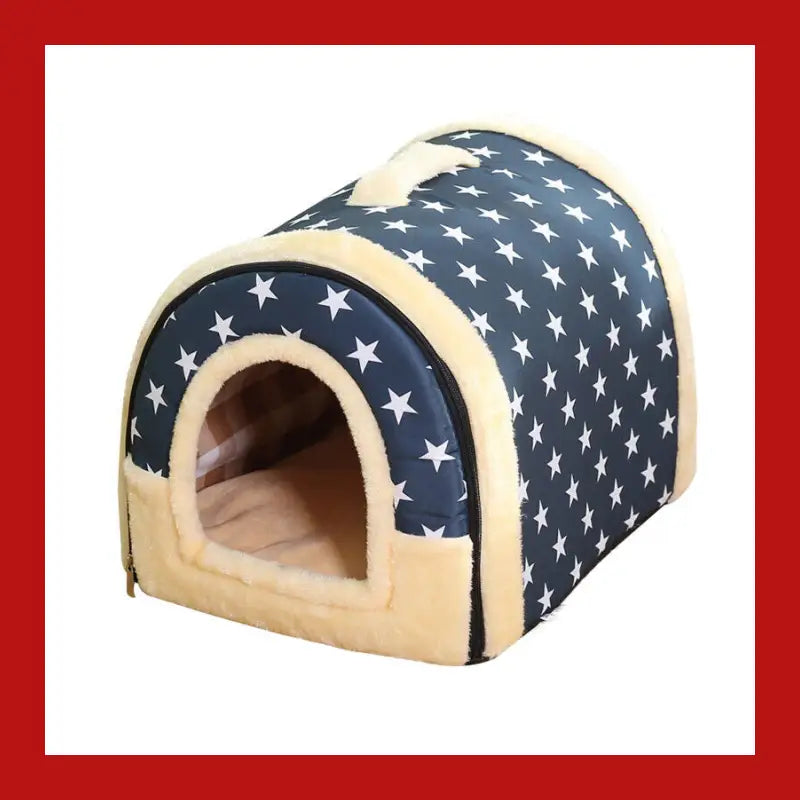 2 in 1 Convertible Pet Bed Warm and Comfortable Igloo-shaped Cave - m - Cat