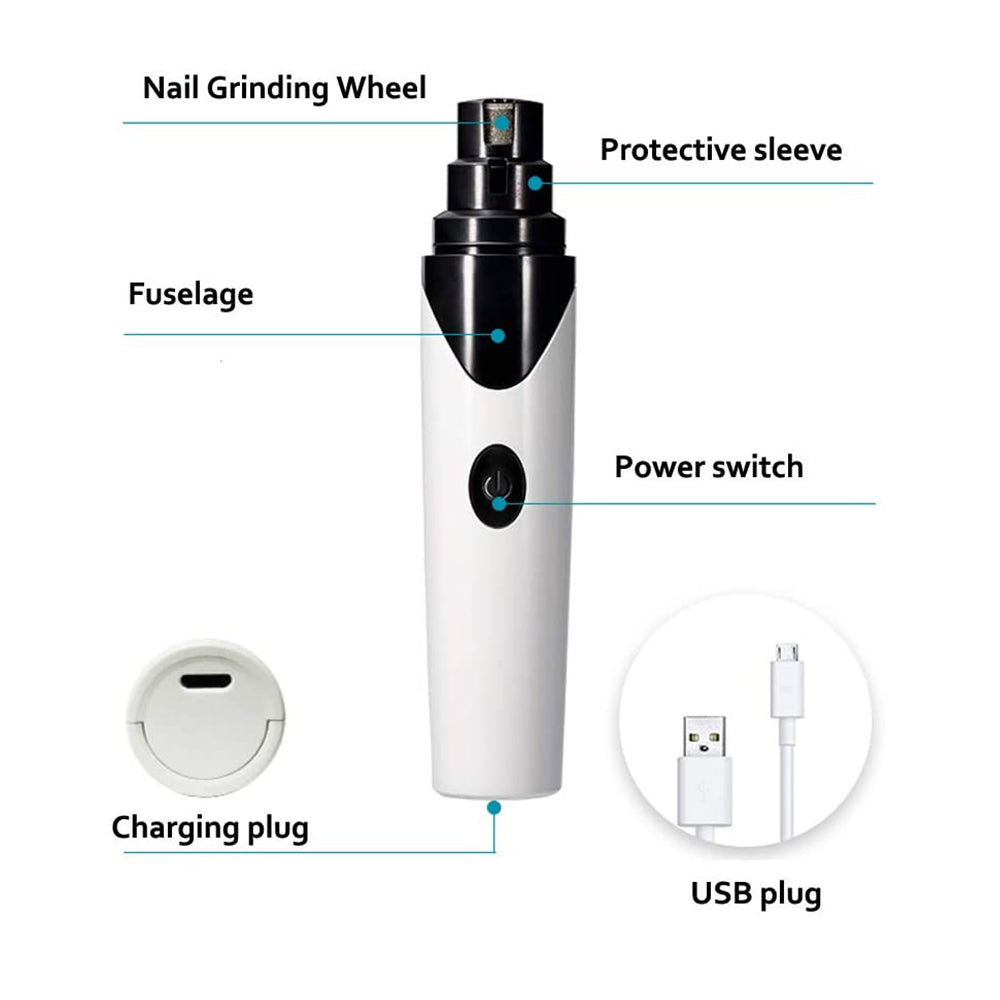 USB Rechargeable Automatic Nail Polisher and Grinder Grooming Manicure Machine