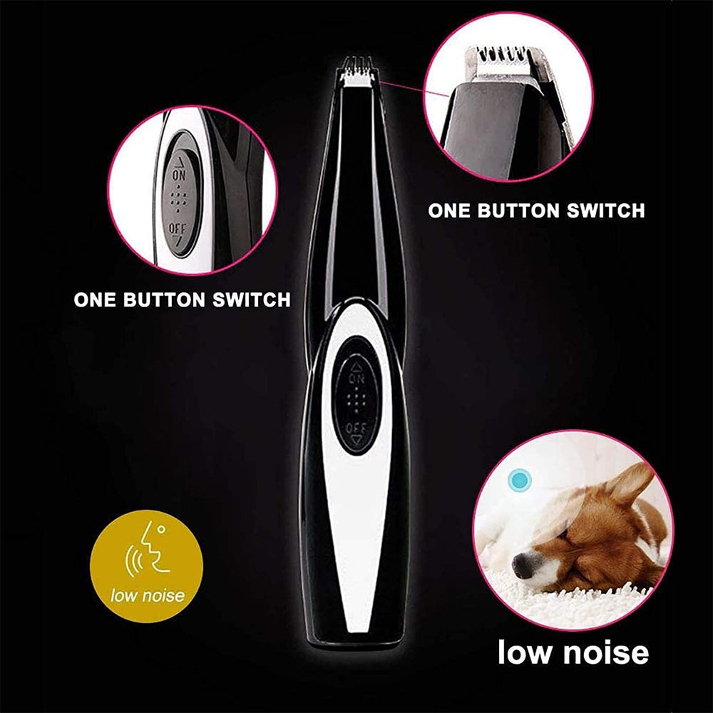 Electric Pet Hair Clipper and Trimmer Pet Grooming Tool- USB Charging