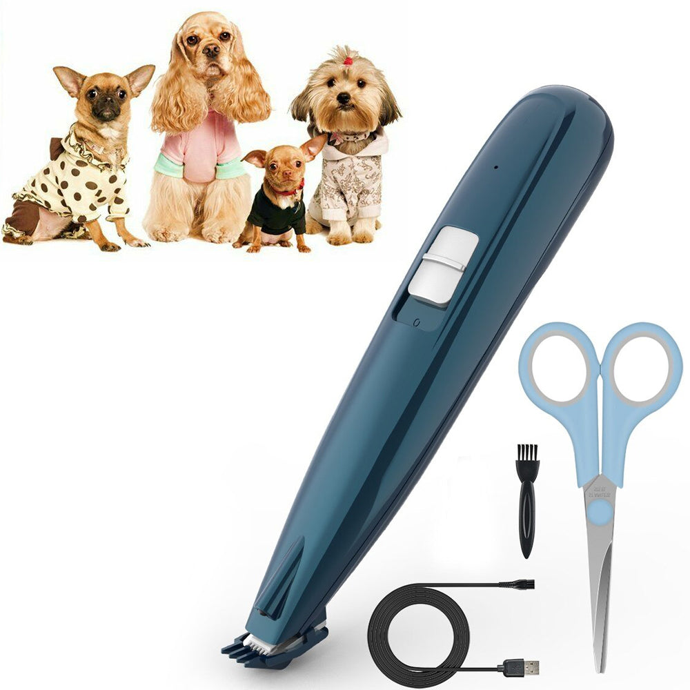 Low Noise USB Rechargeable Grooming Safe Nail Clipper for Pets