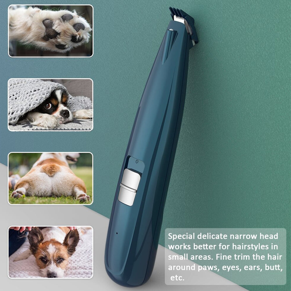 Low Noise USB Rechargeable Grooming Safe Nail Clipper for Pets