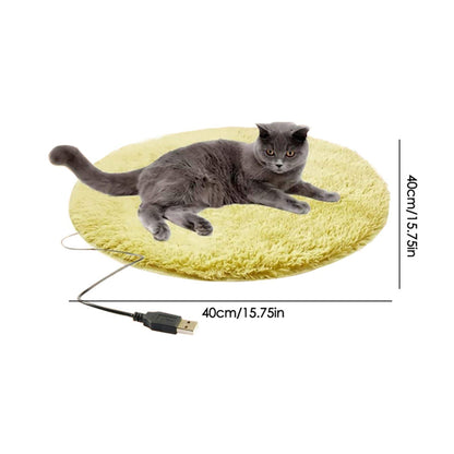 USB Electrical Heated Pet Bed Energy Saving Pet Carpet