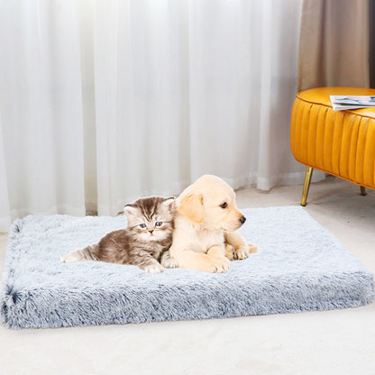 Warm and Fluffy Long-haired Velvet Dog Sleeping Bed