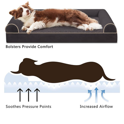 PETSWOL Curved Design Four Seasons Pet Sofa Bed