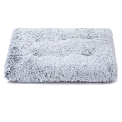 PETSWOL Plush and Cozy Pet Mat for Ultimate Comfort and Warmth-Light Grey