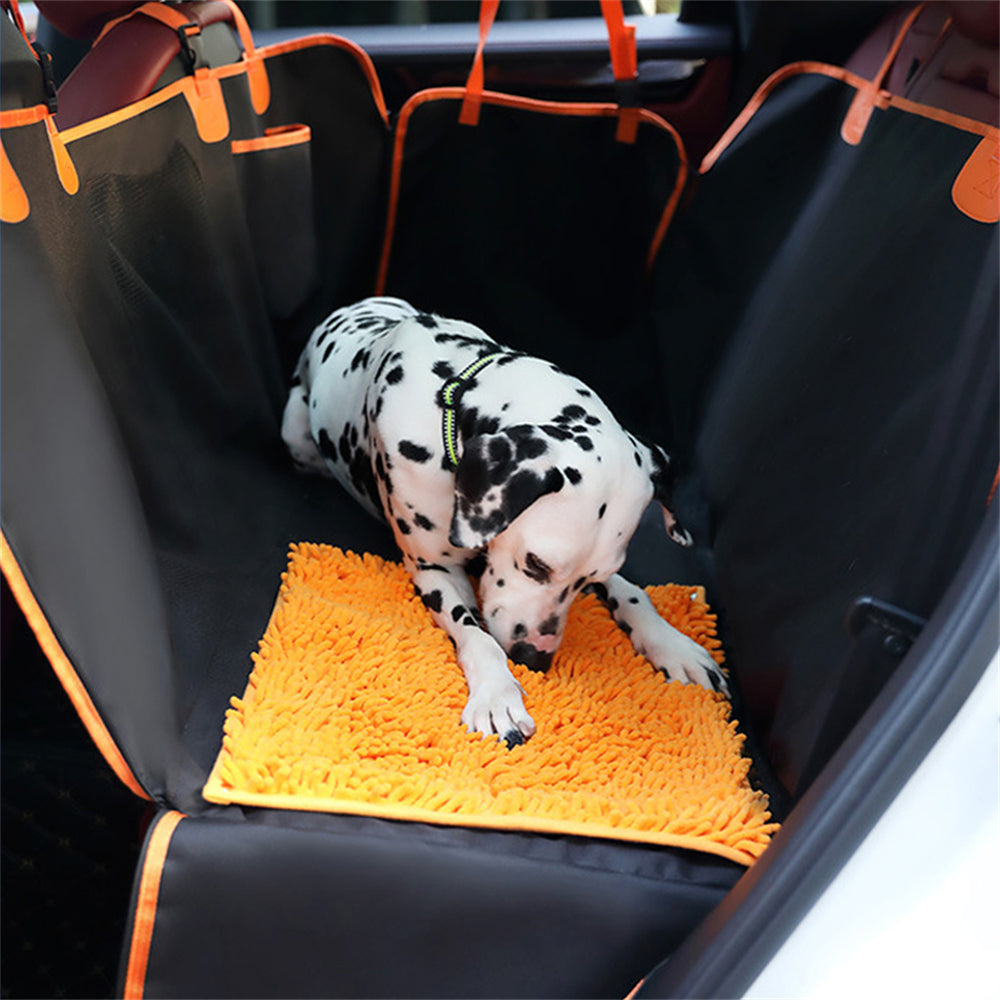 PETSWOL Dog Car Seat Cover with Snuffle Mat