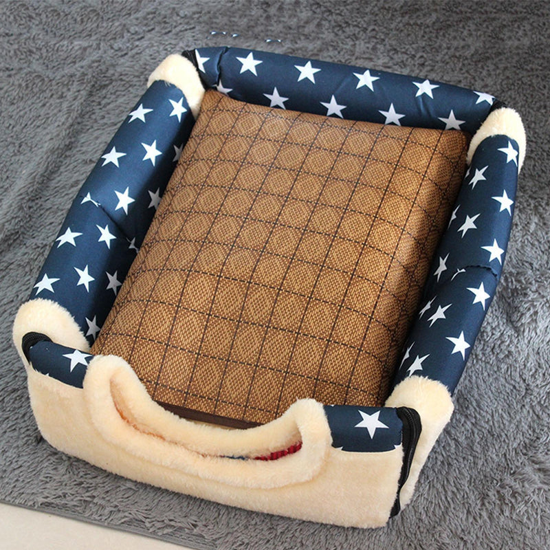 2 in 1 Convertible Pet Bed Warm and Comfortable Igloo-Shaped Pet Cave