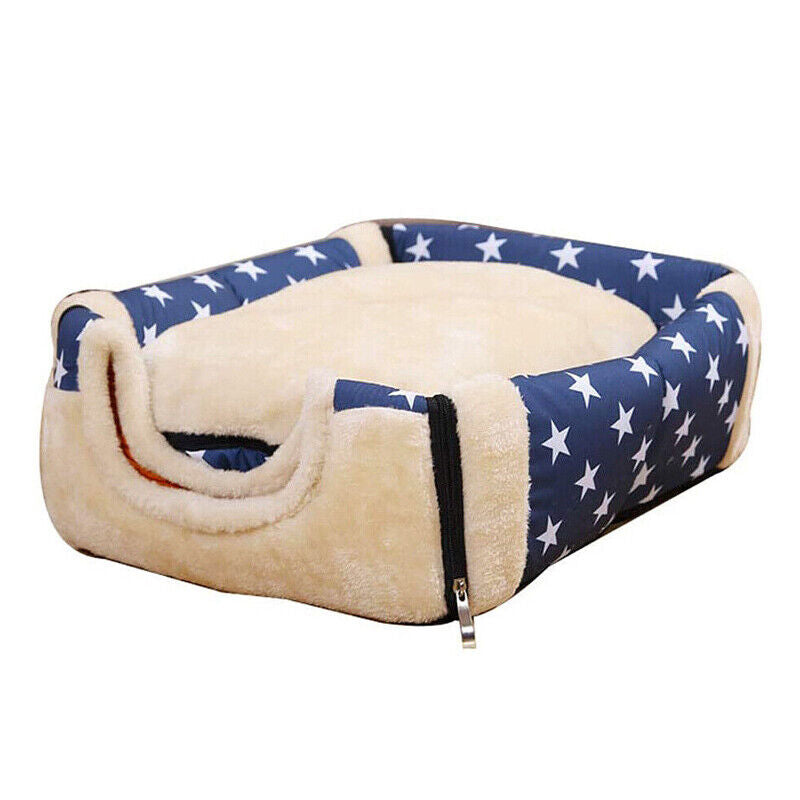 2 in 1 Convertible Pet Bed Warm and Comfortable Igloo-Shaped Pet Cave