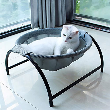 PETSWOL Elevated Cat Bed Hammock Bed