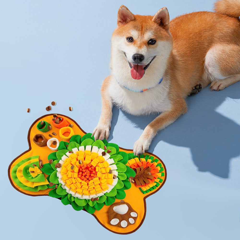 PETSWOL Pet Snuffle Mat With Puzzle For Dogs