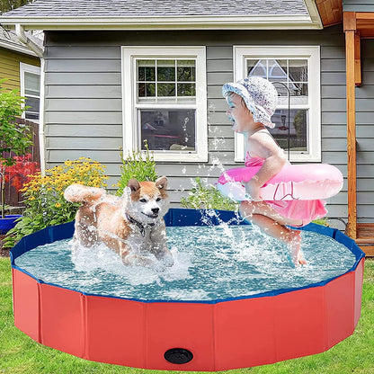 Collapsible Outdoor Bathing Pool in 2 Colors and 4 Sizes