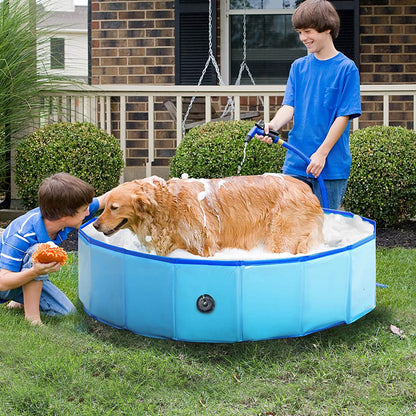 Collapsible Outdoor Bathing Pool in 2 Colors and 4 Sizes