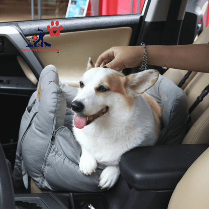 Dog Car Seat with Safety Belt Pet Booster Nest Cushion_1