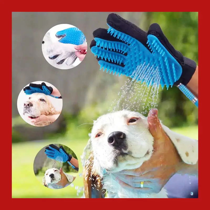 3-in-1 Pet Bathing Tool Sprayer Massage Glove and Hair Remover - Supplies 6