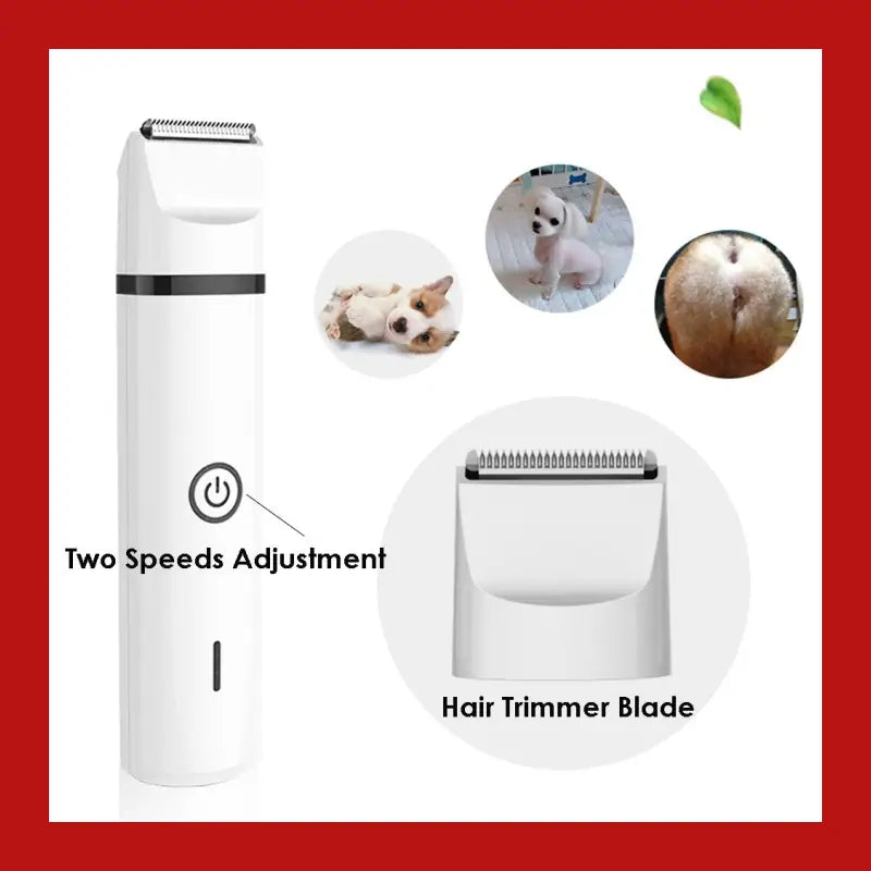 3 in 1 Pet Grooming Machine Dog Cat Hair Trimmer Paw Nail Grinder Pets Clippers Foot Cutter Cutting Usb - 4