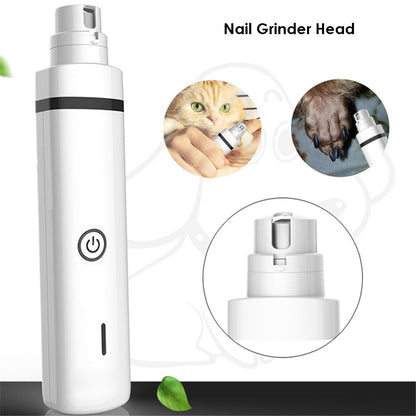 3 IN 1 Pet Grooming Machine Dog Cat Hair Trimmer Paw Nail Grinder Pets Clippers Foot Nail Cutter Hair Cutting Machine USB