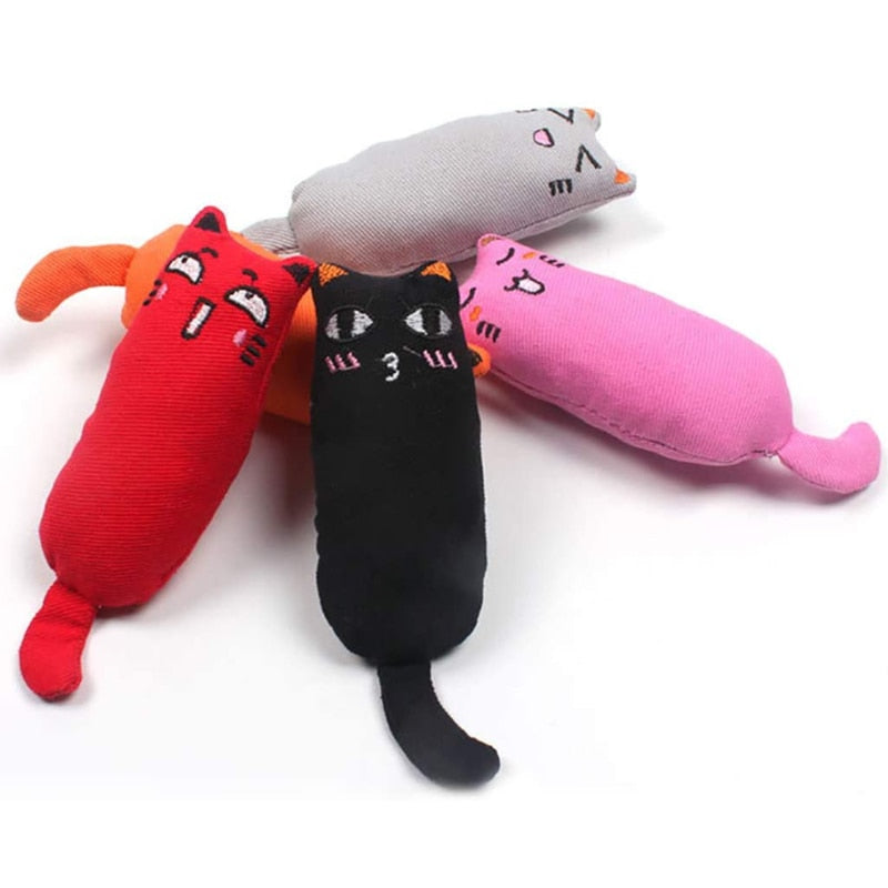 Rustle Sound Catnip Toy Cats Products for Pets Cute Cat Toys for Kitten Teeth Grinding Cat Plush Thumb Pillow Pet Accessories