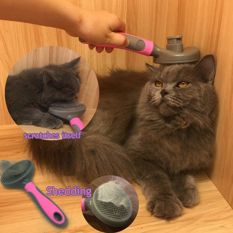 Pets Grooming Brush for Dog Long Hair Removes Pet Cat Hair Shedding Comb Puppy Slicker Brush