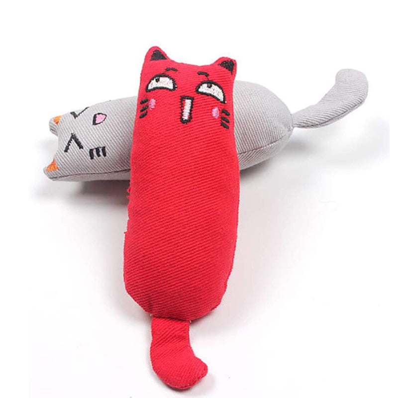 Rustle Sound Catnip Toy Cats Products for Pets Cute Cat Toys for Kitten Teeth Grinding Cat Plush Thumb Pillow Pet Accessories