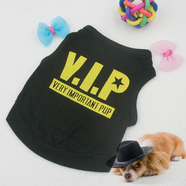 Dog T-shirt VIP Pets T-shirts For Dogs Goods For Pets Dog Shirt Clothes Summer