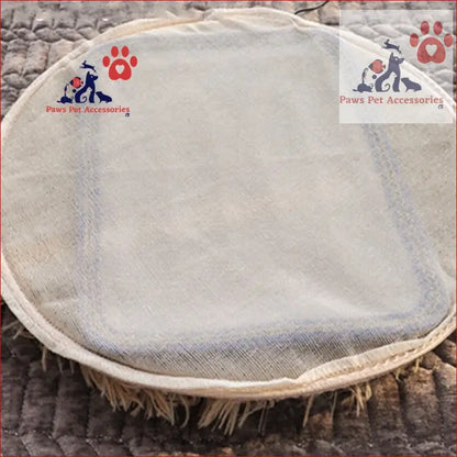 Round mesh washing bag for USB Electrical Heated Pet Bed, perfect for energy saving pet care