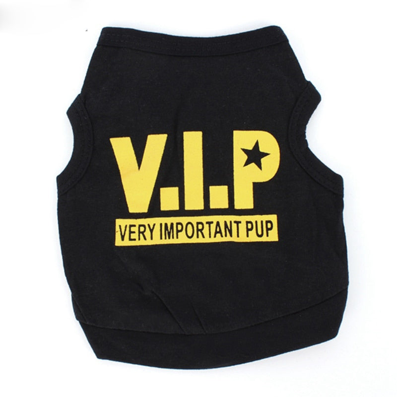 Dog T-shirt VIP Pets T-shirts For Dogs Goods For Pets Dog Shirt Clothes Summer