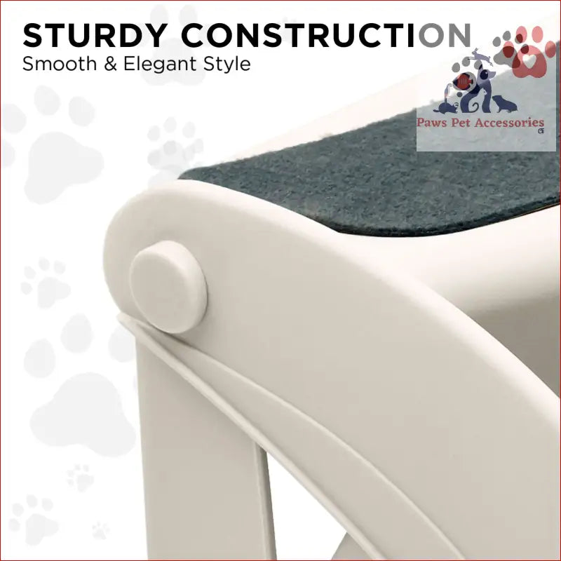 White structural joint on Furtastic 38cm Foldable Pet Stairs Ramp with dark gray element