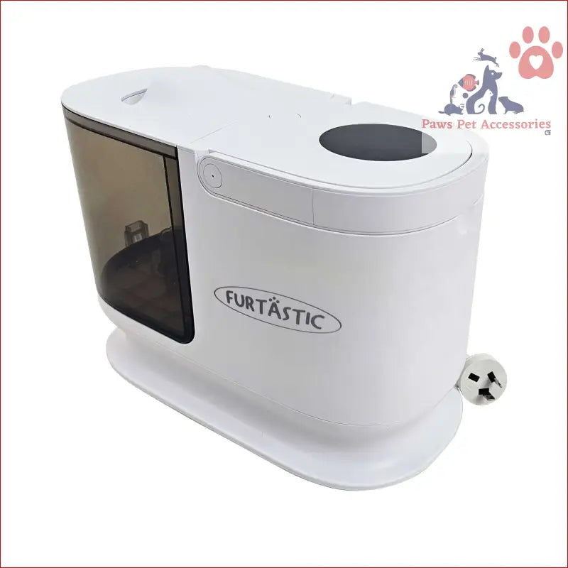 White Furtastic humidifier with dark water tank in the Furtastic 8-in-1 Pet Grooming Kit