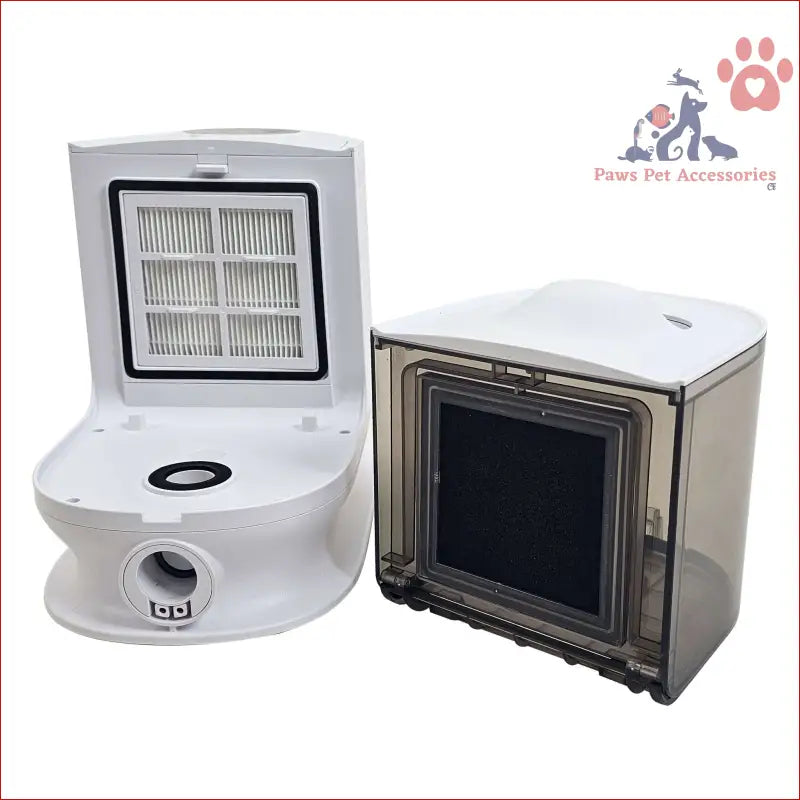 White and black HEPA air filter unit with detachable compartment for Furtastic Pet Vacuum