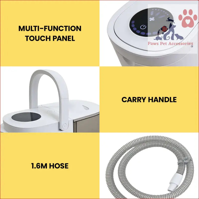 Portable washing machine with touch controls for Furtastic Pet Grooming Kit Vacuum