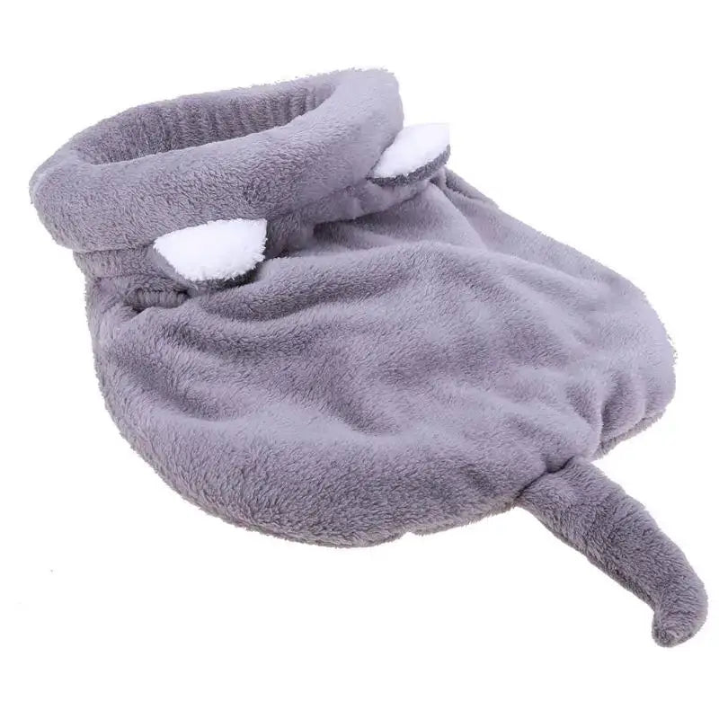 Warm Coral Fleece Cat Sleeping Bag Bed for Puppy Small Dogs Pets Mat Kennel House