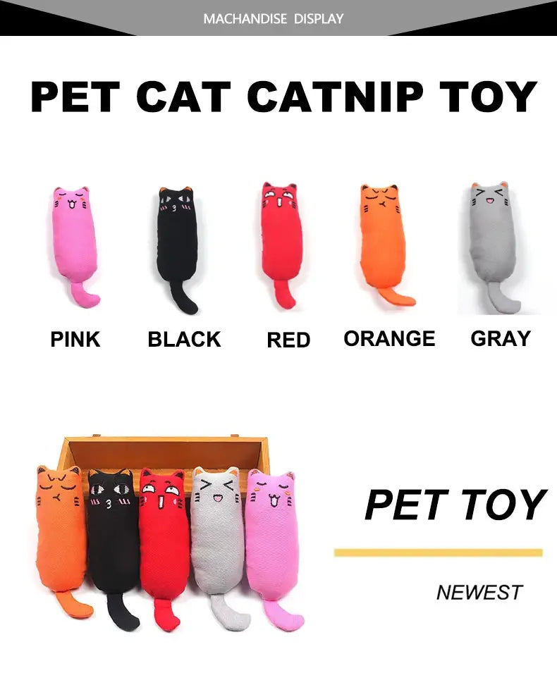 Rustle Sound Catnip Toy Cats Products for Pets Cute Cat Toys Kitten Teeth Grinding Plush Thumb Pillow Pet Accessories