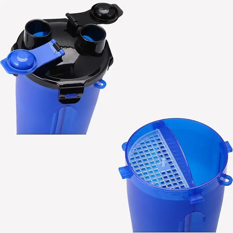 Pets Go out Dual Water Food Cup Portable Drinking Bottle Kettle Plus Folding Dog Bowl Outdoor Accompanying