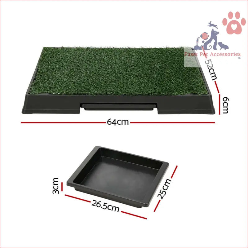 Artificial grass pad with removable tray for i.Pet Pet Training Pad Dog Potty Toilet