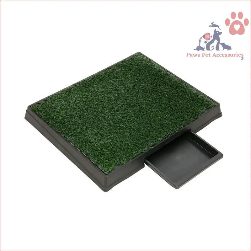 Indoor Pet Training Pad with Artificial Grass and Removable Tray for Dogs