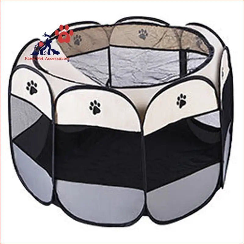 Multi-functional Portable Pet Tent for Indoor and Outdoor - Grey / Small - Foldable 3