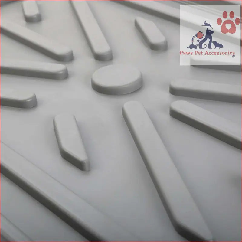 Geometric pattern on a textured surface of a Pet Dog Potty Tray for training