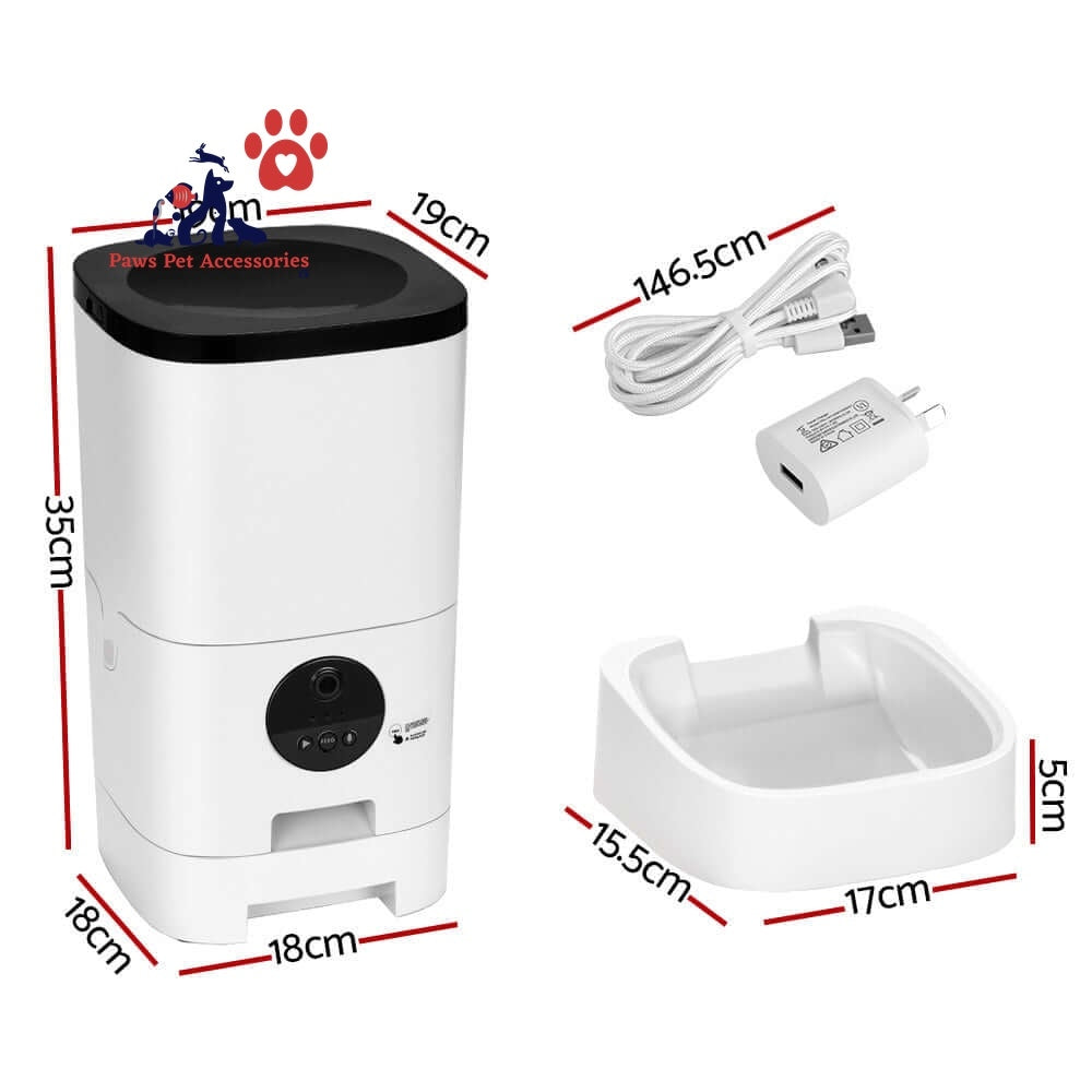 i.Pet Automatic Pet Feeder 6L Wifi Camera Dog Cat Smart Food Dispenser Timer