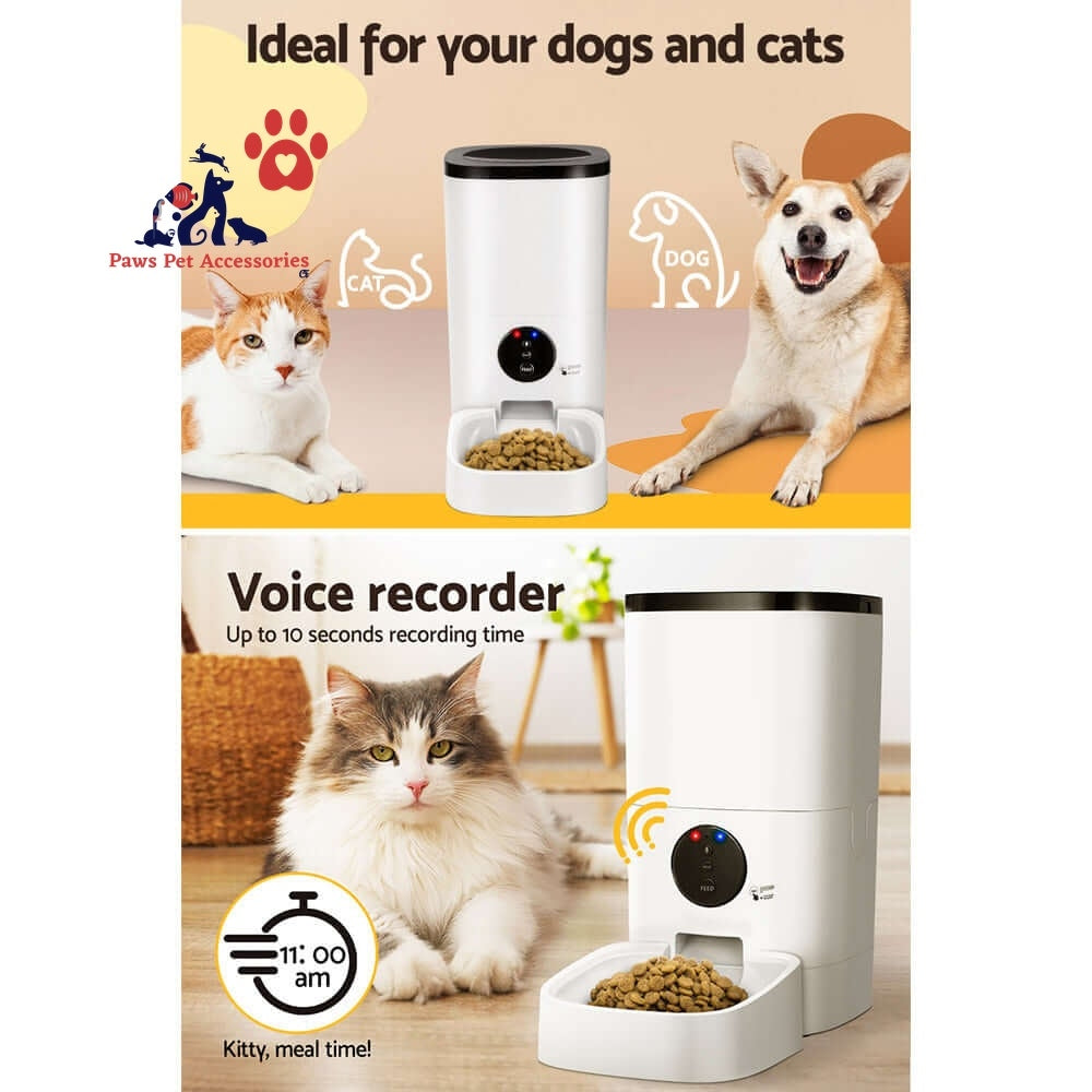 i.Pet Automatic Pet Feeder 6L Wifi Auto Dog Cat Smart Food Dispenser Timer