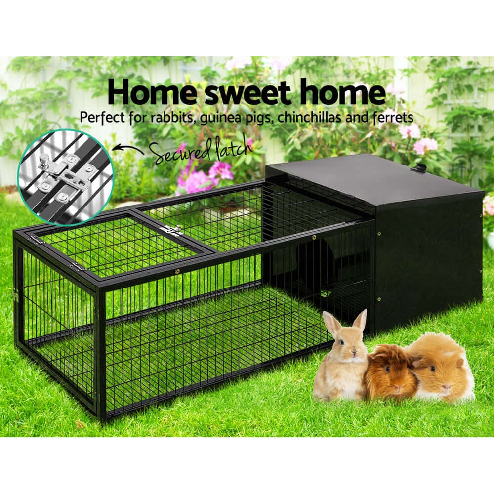 i.Pet Rabbit Cage 122x52cm Hutch Enclosure Carrier Metal