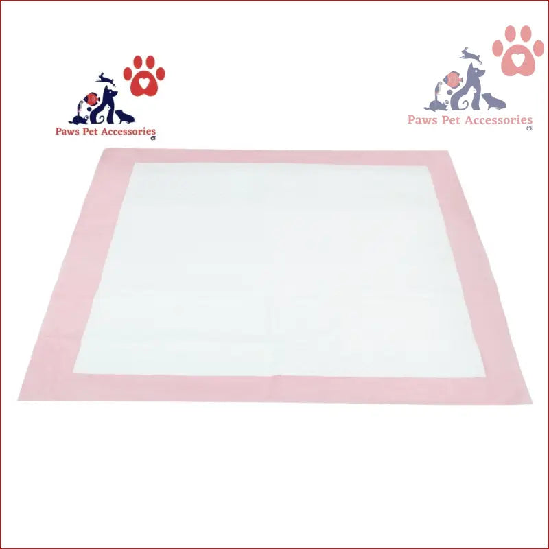 White i.Pet Pet Training Pad with pink border, super absorbent, perfect for indoor use