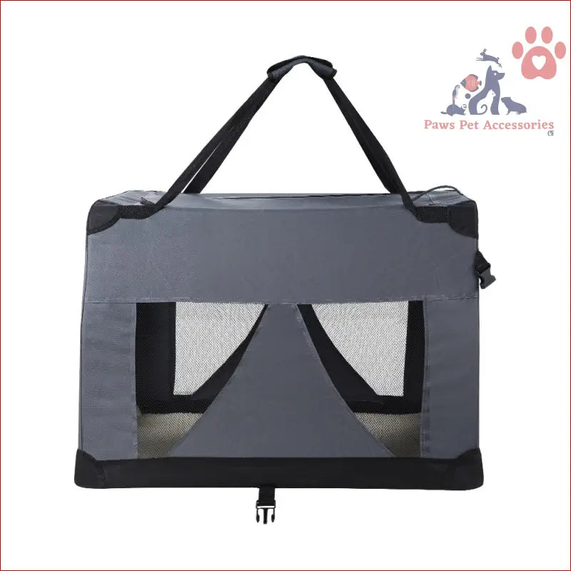 Portable fabric pet carrier soft with mesh for cat travel 60x42cm convenience