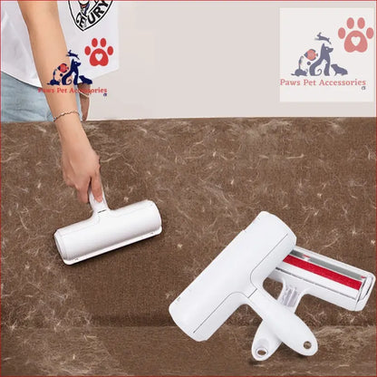 Reusable sticky lint roller for easy pet hair removal and cleaning animal fluff