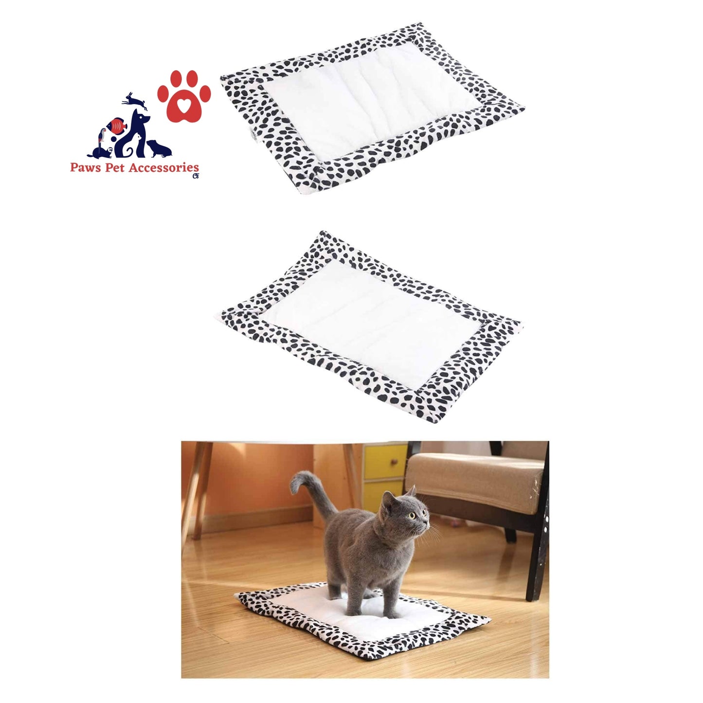 Cat Cozy Pad Heating Mat Self Warming Bed Pet Cushion Anti Slip Base 55 x 40cm