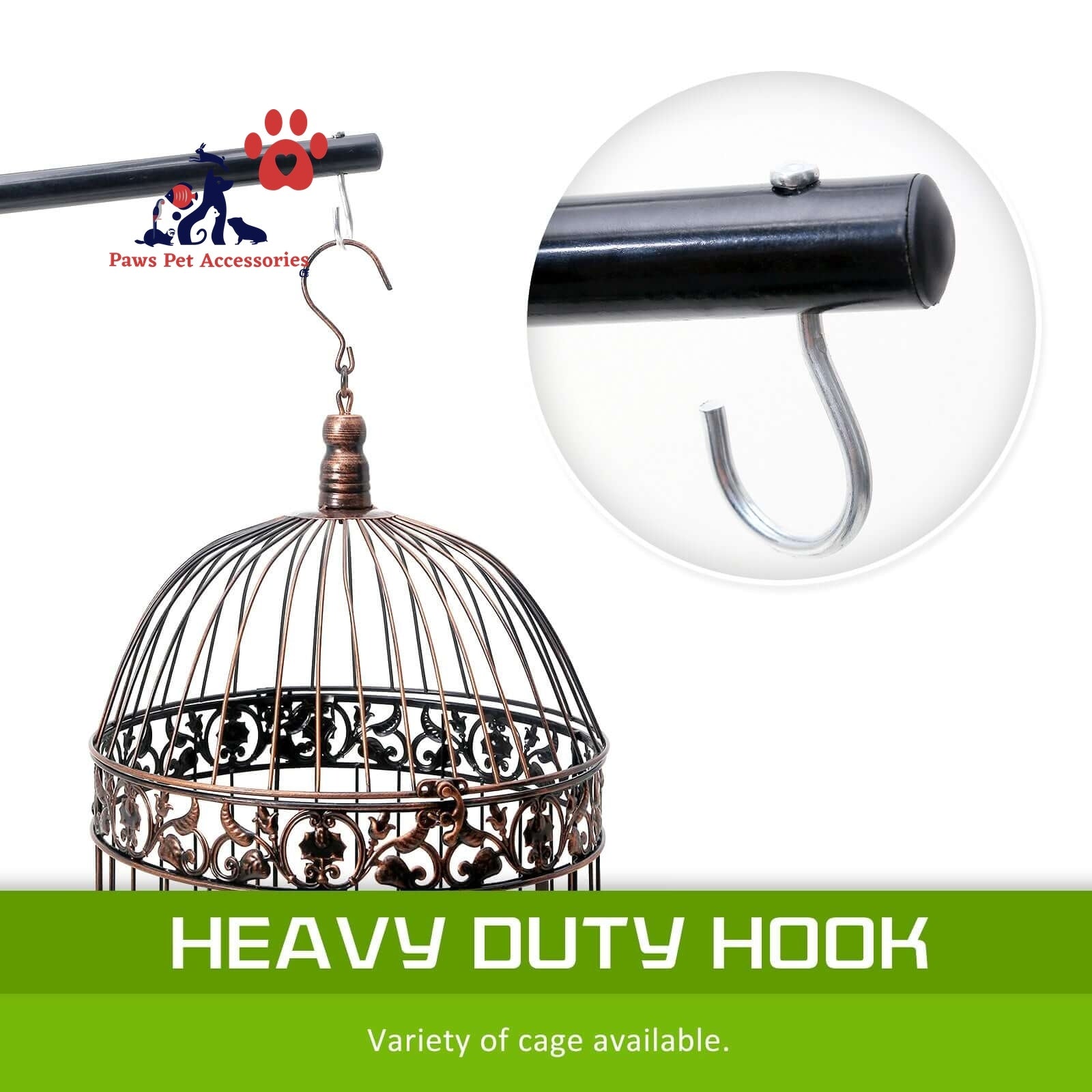 Bird Cage Hanger Stand Parrot Aviary SOLO 160cm