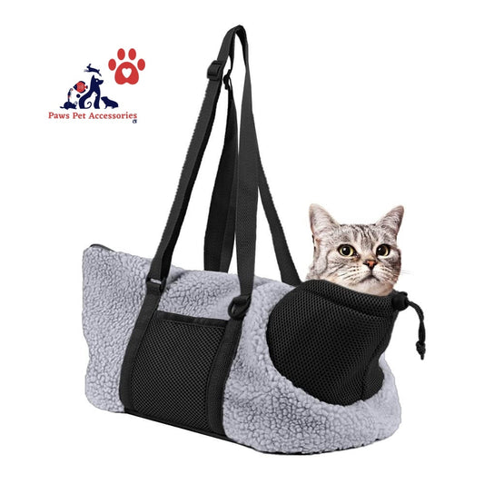 LIFEBEA Small Cat Carrier Pet bag: Comfy Shoulder Bag with Adjustable Strap for Small Dogs, Puppies, Kittens Up to 3kg /6.6 lbs - Grey