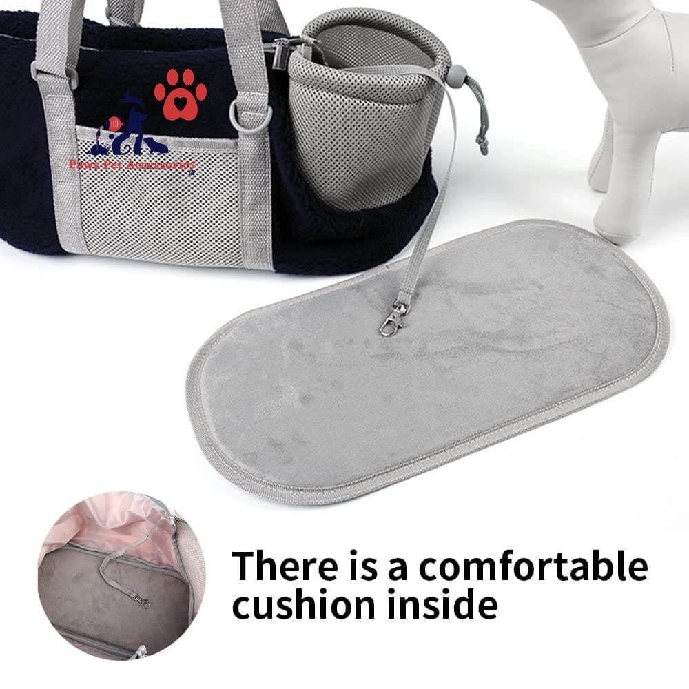 LIFEBEA Small Cat Carrier Pet bag: Comfy Shoulder Bag with Adjustable Strap for Small Dogs, Puppies, Kittens Up to 3kg /6.6 lbs - Grey