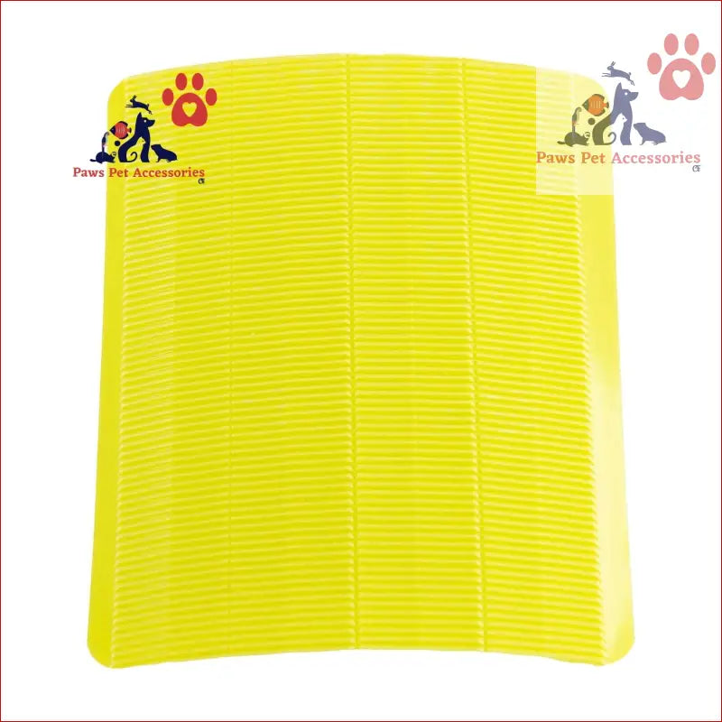 Yellow plastic pet grooming comb for Fish Tank Moss and acrylic algae cleaner use