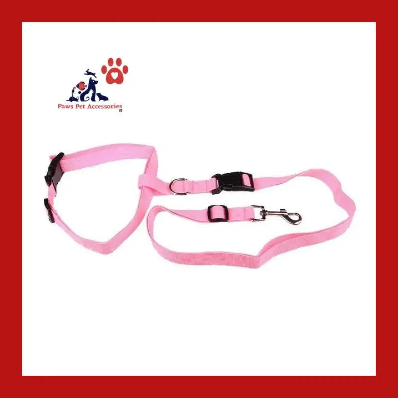 Attractive Traction Pulling Leash Pet Dog Running Jogging Convenient Safe Fashional Goods for Pets - Pink - Care >